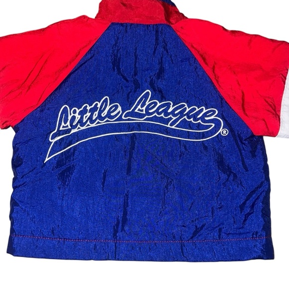 RARE Vintage Little League Official Gear Red Blue Windsuit Tracksuit 18 months - Picture 2 of 10